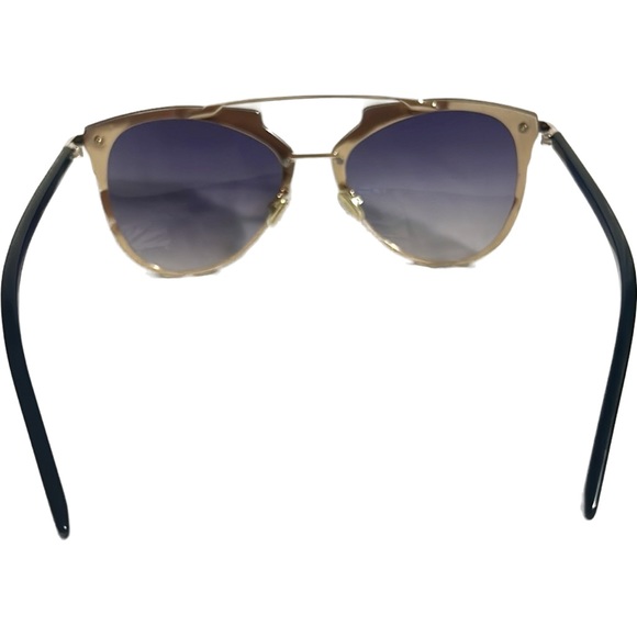 Dior Reflected P Rimless Aviator Sunglasses, Black Frame Purple Gradient Lens - Picture 7 of 10